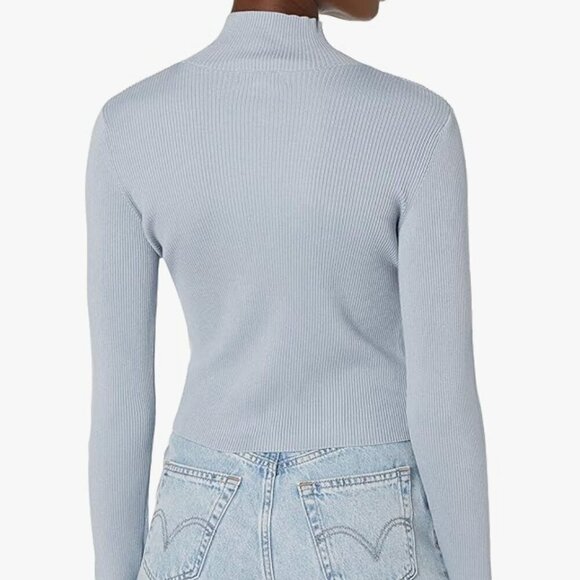 Calvin Klein Blue Ribbed Turtleneck Sweater  Size Medium NEW WITH TAG! - Picture 2 of 3